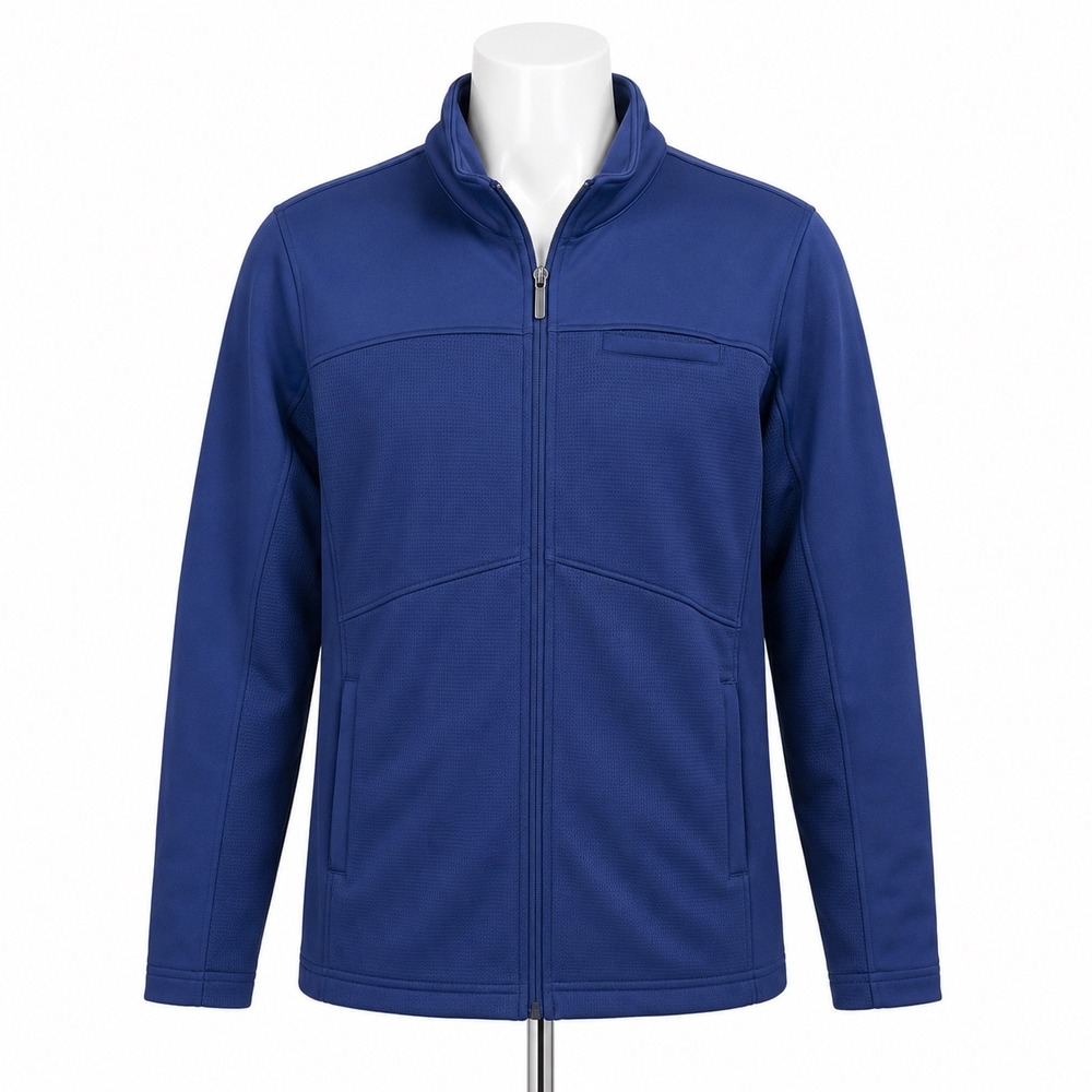 Tommy Armour Dri-Logic Full Zip Golf Jacket Blue Performance Stretch Mens Small